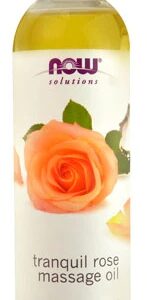 Óleo de Massagem NOW Foods Solutions Tranquil Rose 237ml - Bem-Estar e Relaxamento
