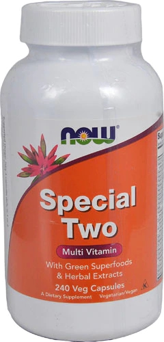 NOW Foods Special Two Multivitamínico Vegano - 240 Cápsulas Vegetarianas - Saúde Completa