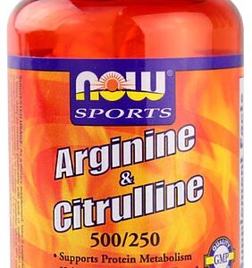 NOW Foods Sports Arginina & Citrulina - 120 Cápsulas: Energia e Desempenho Muscular
