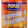 Comprar now foods sports arginine & ornithine -- 250 capsules preço no brasil amino acid complex & blends amino acids suplementos em oferta vitamins & supplements suplemento importado loja 1 online promoção -