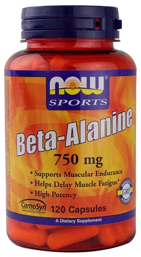 NOW Foods Sports Beta-Alanina 750mg - 120 Cápsulas - Potencialize seu Desempenho