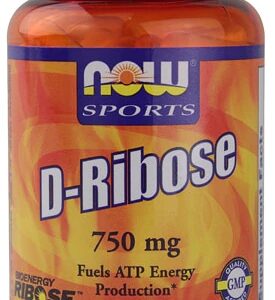 NOW Foods D-Ribose 750 mg - 120 Cápsulas Vegetais