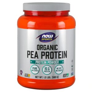 Proteína Isolada de Ervilha Orgânica NOW Foods Sports Pura 680g - Sem Sabor