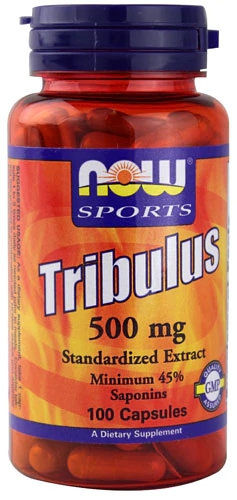 Tribulus Terrestris NOW Foods Sports 500mg 100 Cápsulas - Potência e Bem-Estar