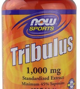 NOW Sports Tribulus Terrestris 1000mg - 180 Comprimidos - Suplemento Energético