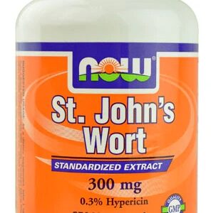 NOW Foods St. John's Wort 300mg - 250 Cápsulas Vegetais - Bem-Estar Emocional