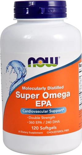 NOW Foods Super Ômega EPA 120 Cápsulas Gelatinosas - Saúde Cardiovascular e Bem-Estar