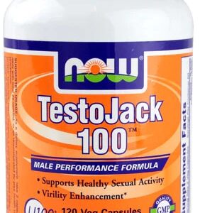 NOW Foods TestoJack 100™ - 120 Cápsulas Veganas | Potencializador Natural