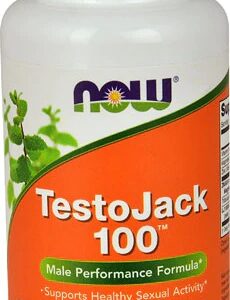 NOW Foods TestoJack 100™ - 60 Cápsulas Veganas - Suplemento para Saúde Masculina