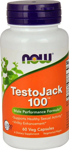 NOW Foods TestoJack 100™ - 60 Cápsulas Veganas - Suplemento para Saúde Masculina