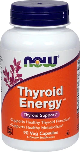 NOW Foods Thyroid Energy™ 90 Cápsulas Vegetarianas - Suporte à Tireoide