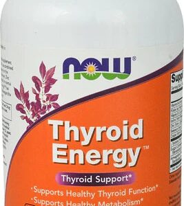 NOW Foods Thyroid Energy™ - Suporte à Tireoide com 180 Cápsulas Veganas