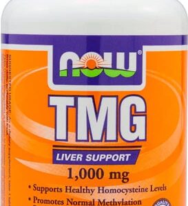 NOW Foods TMG 1000mg - 100 Comprimidos: Potencialize sua Saúde com Betaina Pura