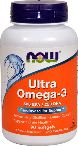 NOW Foods Ultra Omega-3 90 Cápsulas Gelatinosas - Alta Potência EPA e DHA