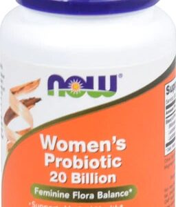 NOW Foods Probiótico Feminino - 20 Bilhões CFU - 50 Cápsulas Vegetais