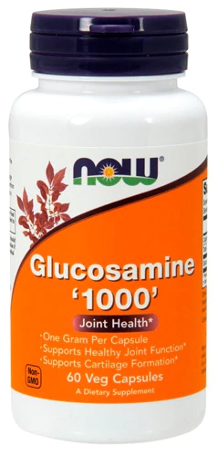 NOW Glucosamine 1000mg - 60 Cápsulas Veganas: Saúde Articular e Mobilidade