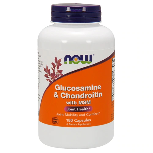 NOW Glucosamine & Chondroitin with MSM -- 180 Capsules