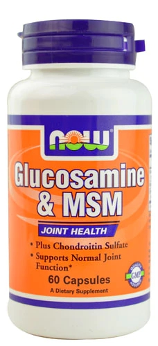 NOW Glucosamine & MSM - Suporte para Articulações - 60 Cápsulas