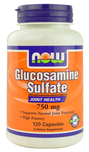 NOW Glucosamine Sulfate -- 750 mg - 120 Capsules