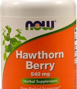 NOW Hawthorn Berry 540mg - 100 Cápsulas Vegetais: Saúde Cardiovascular e Bem-Estar