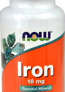 NOW Iron - Ferro Quelado Ferrochel® 18mg - 120 Cápsulas Vegetarianas