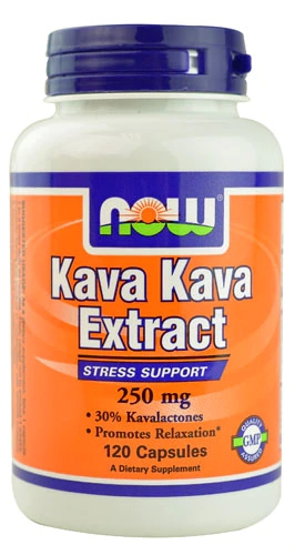 NOW Kava Kava Extract 250mg - 120 Cápsulas: Alívio Natural e Bem-Estar
