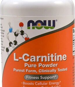 NOW L-Carnitina Pura em Pó - 85g: Energia e Performance para Sua Rotina