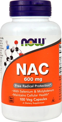 NOW NAC 600mg - 100 Cápsulas Vegetais | Potência e Bem-Estar