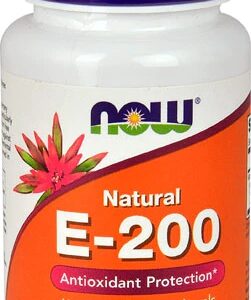 NOW Foods Vitamina E 200 IU - 100 Cápsulas Softgel - Antioxidante Potente