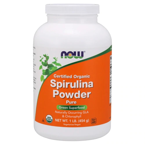 NOW Organic Spirulina em Pó - 454g: Superalimento Natural para Saúde e Vitalidade