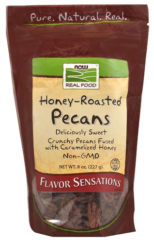 Nozes Pecãs Caramelizadas NOW Real Food - 227g (8 oz)