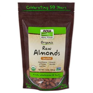Comprar now real food organic shelled almonds raw unsalted -- 12 oz preço no brasil almonds food & beverages nuts suplementos em oferta suplemento importado loja 49 online promoção -
