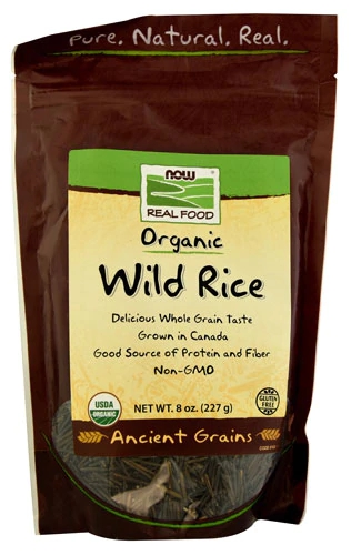 NOW Real Food® Organic Wild Rice -- 8 oz