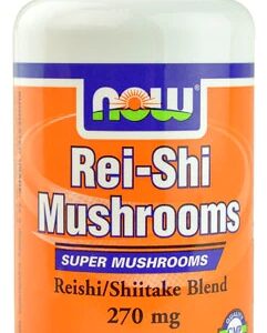 NOW Rei-Shi Mushrooms - Extrato de Cogumelo Reishi e Shiitake 270mg 100 Cápsulas