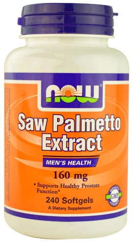 NOW Saw Palmetto Extract 160mg - 240 Cápsulas Gelatinosas - Saúde Masculina