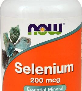 NOW Selenium 200 mcg - 180 Cápsulas Vegetarianas - Antioxidante e Imunidade