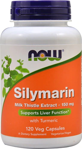 NOW Silymarin - 150mg - 120 Cápsulas Vegetarianas | Suporte ao Fígado