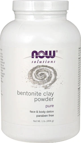 Pó de Argila Bentonita NOW Solutions - 454g | Purificação Profunda e Bem-Estar Natural