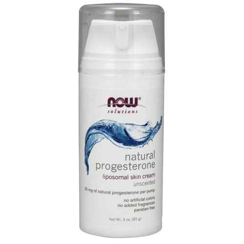 NOW Solutions Creme de Progesterona Natural Sem Odor - 85g - Bem-Estar Feminino