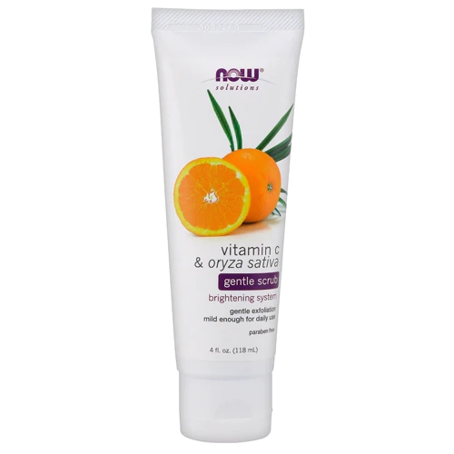 NOW Solutions Vitamin C & Oryza Sativa Gentle Scrub -- 4 fl oz
