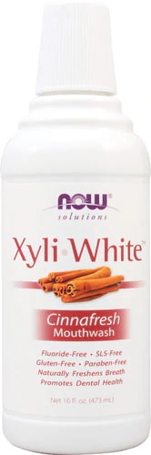 Antisséptico Bucal XyliWhite Cinnafresh NOW Solutions 473ml com Xilitol