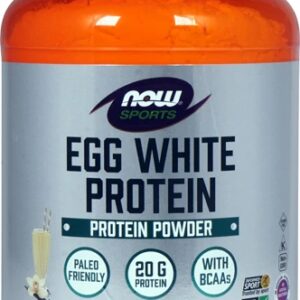 Proteína Isolada da Clara de Ovo NOW Sports Creamy Vanilla 680g - Pura e Deliciosa