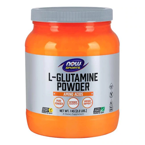 NOW Sports L-Glutamina em Pó - 1kg Essencial para Recuperação e Bem-Estar