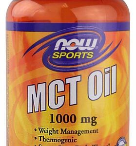NOW Sports Óleo MCT 1000mg - 150 Cápsulas Softgels para Energia e Bem-Estar