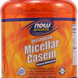 Proteína Micelar NOW Sports Caseína Natural 816g - Liberação Lenta