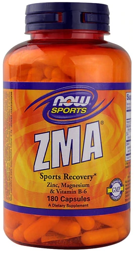 NOW Sports ZMA - Recuperação Muscular com 180 Cápsulas