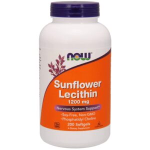 Comprar now sunflower lecithin -- 1200 mg - 200 softgels preço no brasil body systems, organs & glands lecithin suplementos em oferta thyroid support vitamins & supplements suplemento importado loja 59 online promoção -