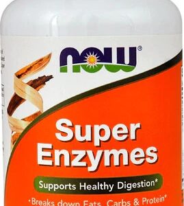 NOW Super Enzymes 90 Cápsulas - Suporte Digestivo Completo
