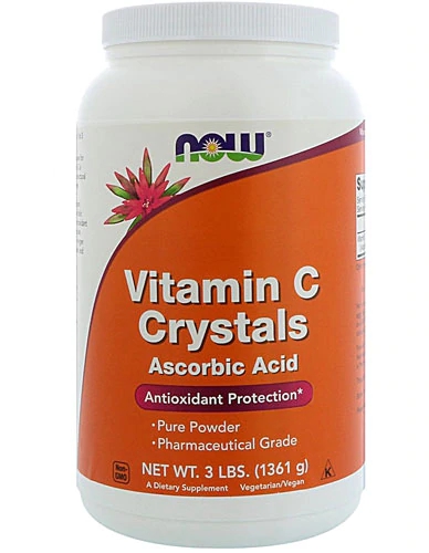 NOW Vitamina C em Cristais Pura - 1.36kg
