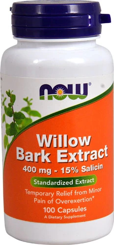 Extrato de Casca de Salgueiro NOW Foods 400mg - 100 Cápsulas: Alívio Natural para o Bem-Estar